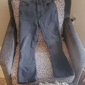 MOTHER Women's Straight Leg Jeans in Dark Gray